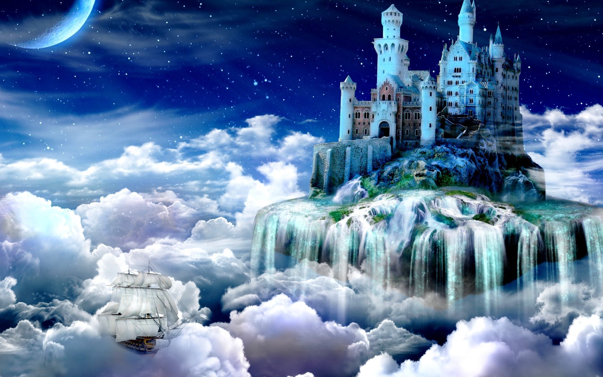 Fairy Tale Castle wallpaper HD free. Fantasy landscape, Fantasy castle, Castle in