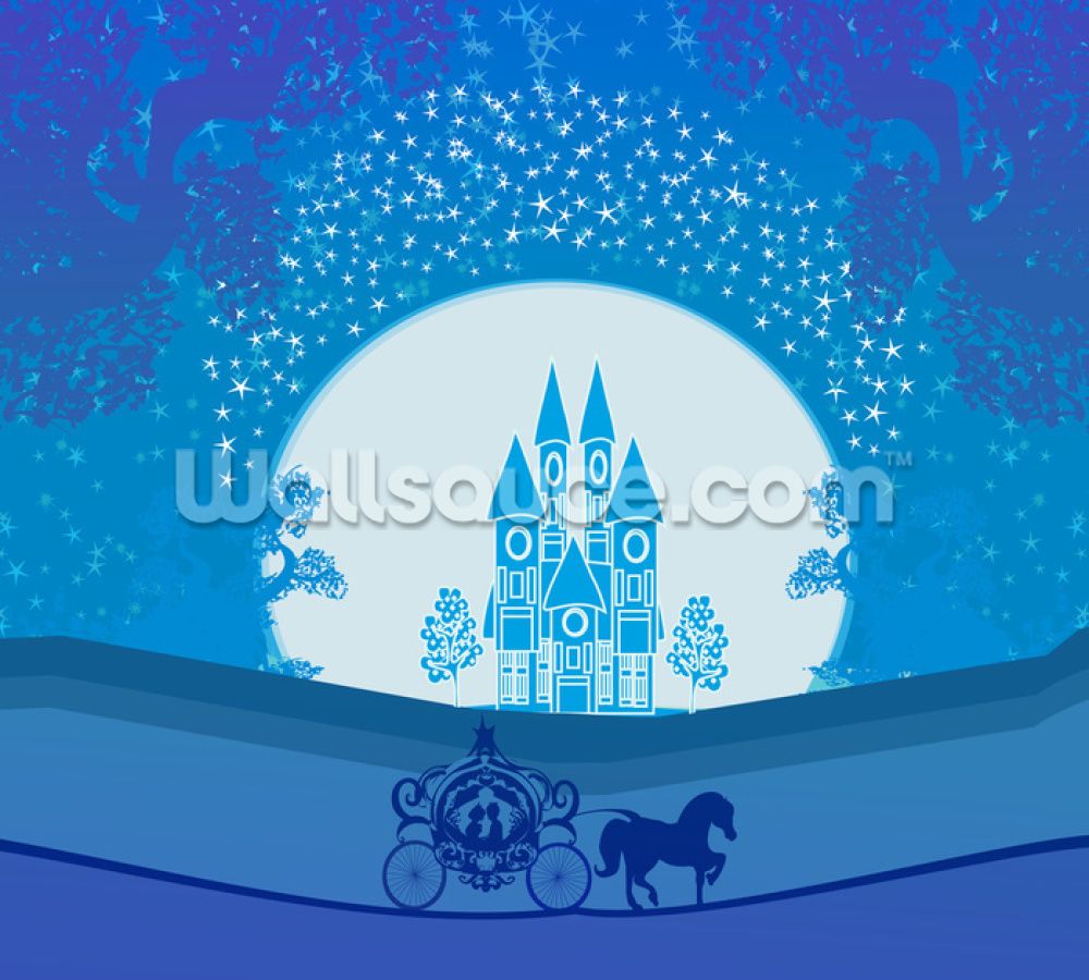 Starry Sky in Fairy Tale Land Wallpaper