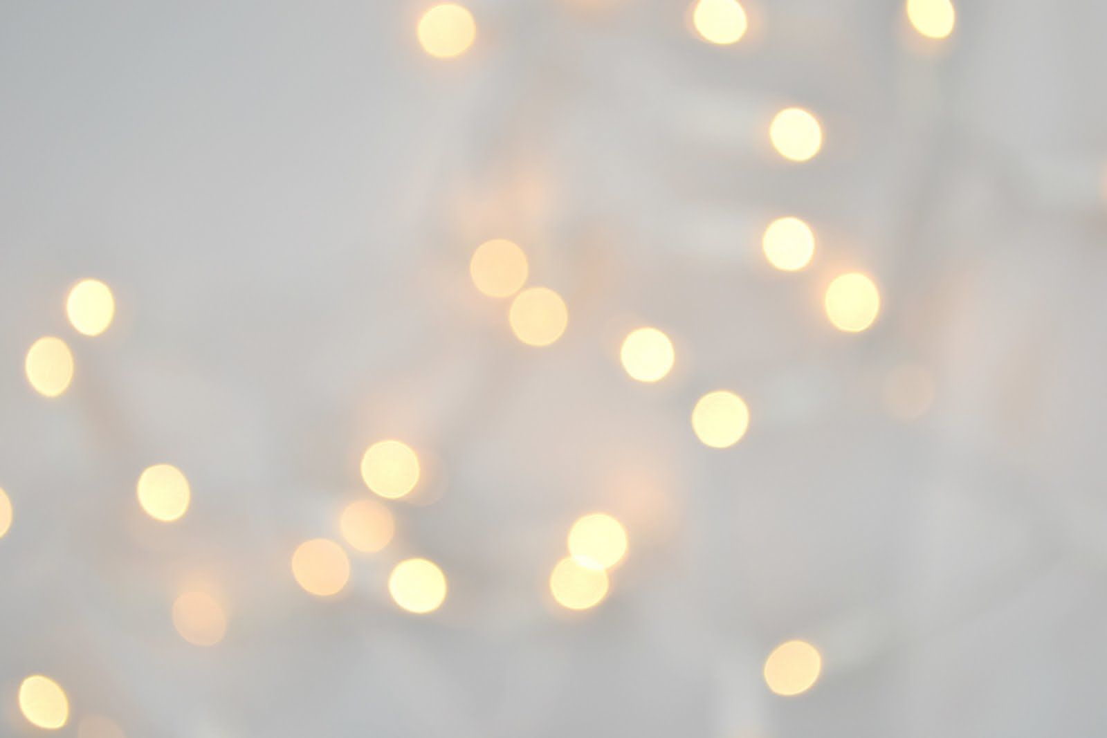 White Christmas Lights Wallpaper