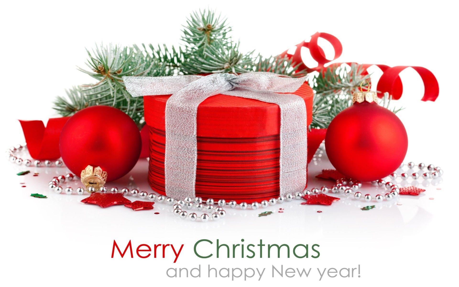 Happy New Year & Merry Christmas Wallpaper Data Src Christmas And New Year