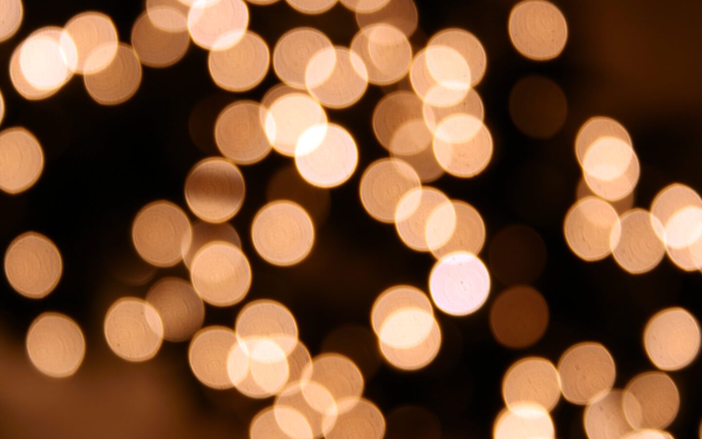 White Christmas Lights Wallpaper