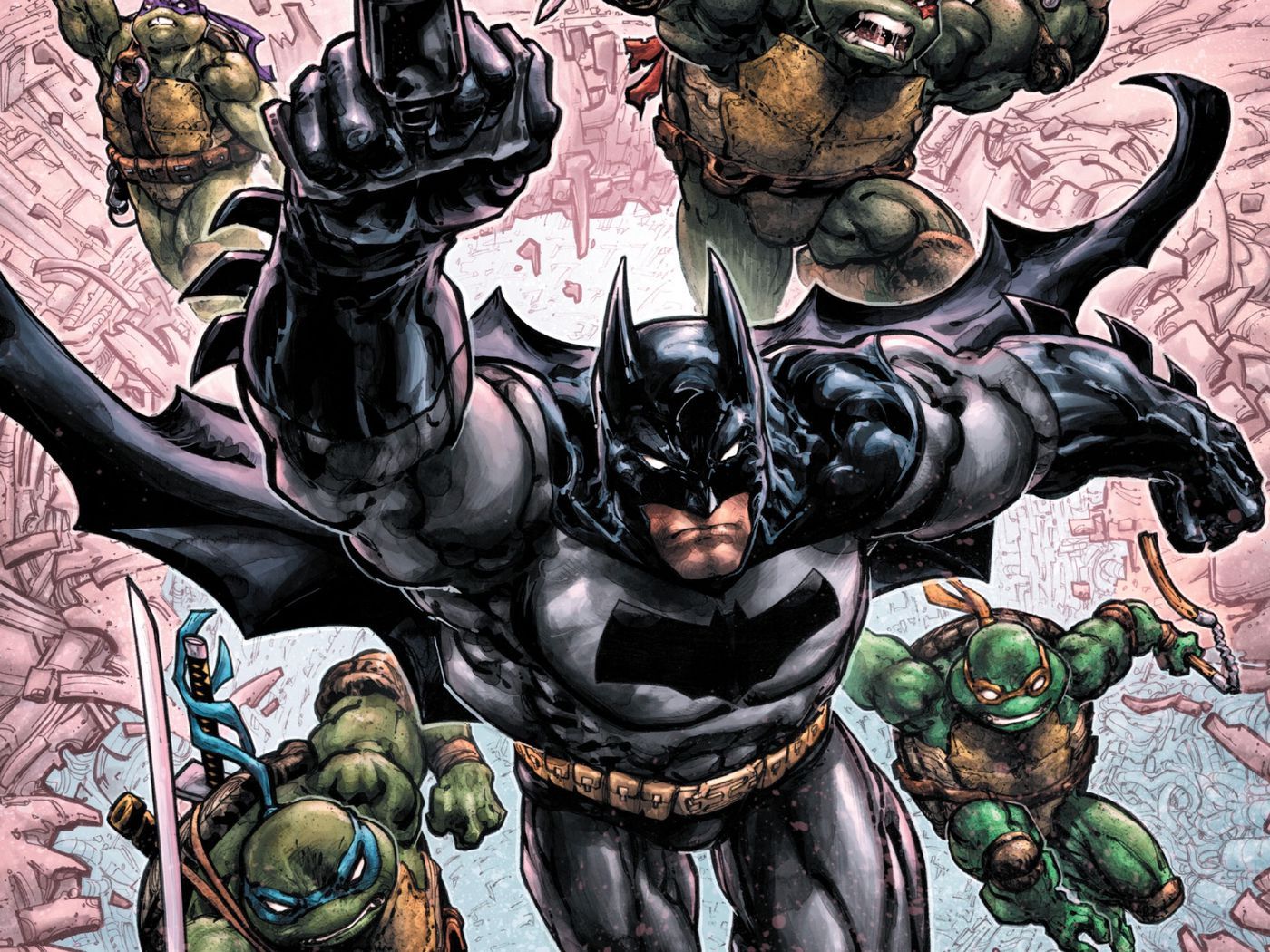 The Third Batman Ninja Turtles Crossover Has A Joker Shredder Mashup