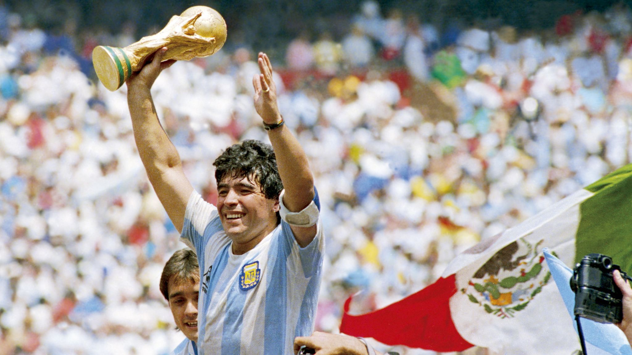 Diego Maradona: Iconic image of Argentina legend from 1976 to 1986