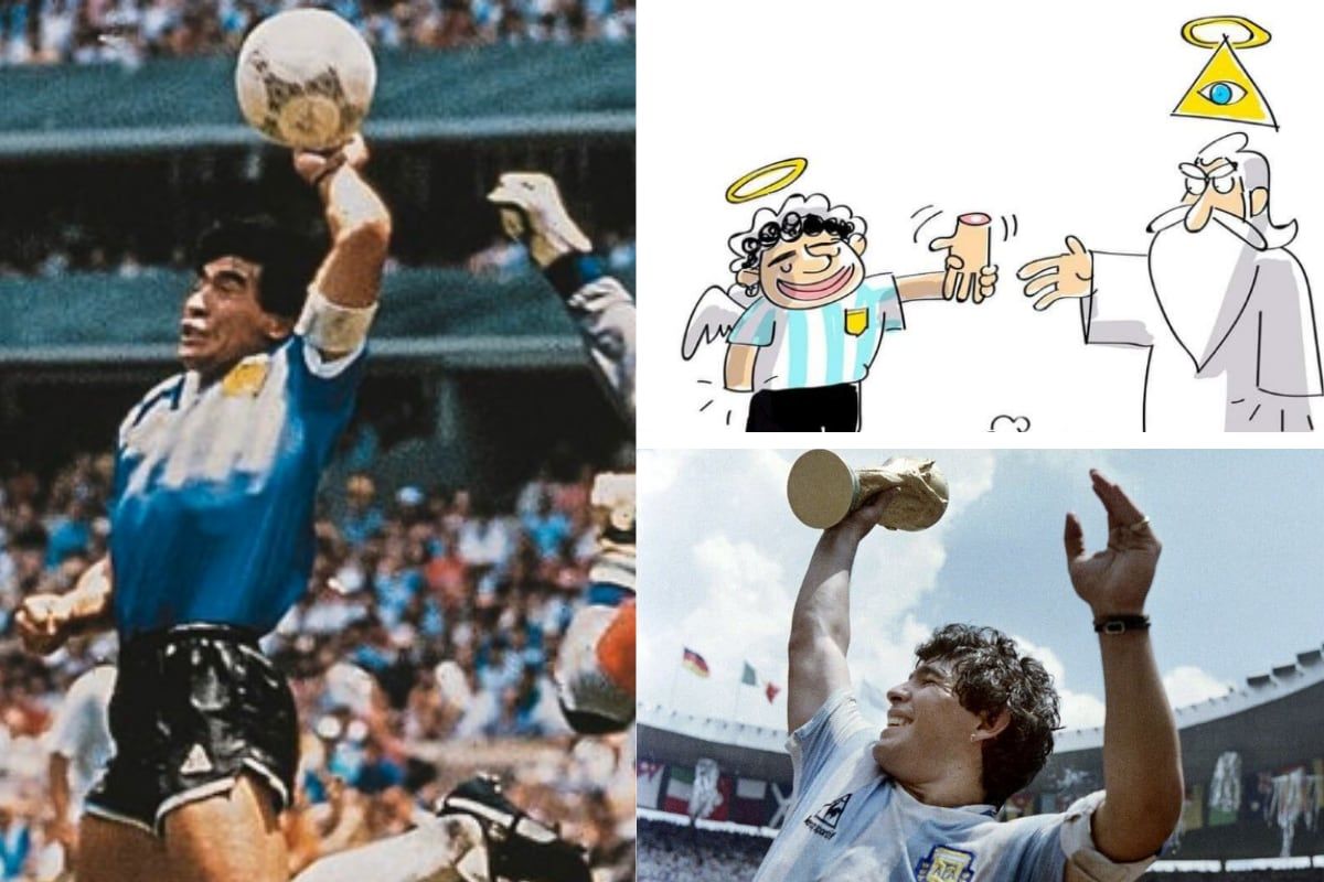 Maradona's Iconic 'Hand of God' Goal in 1986 WC Goes Viral as Fans Remember the Argentine Legend