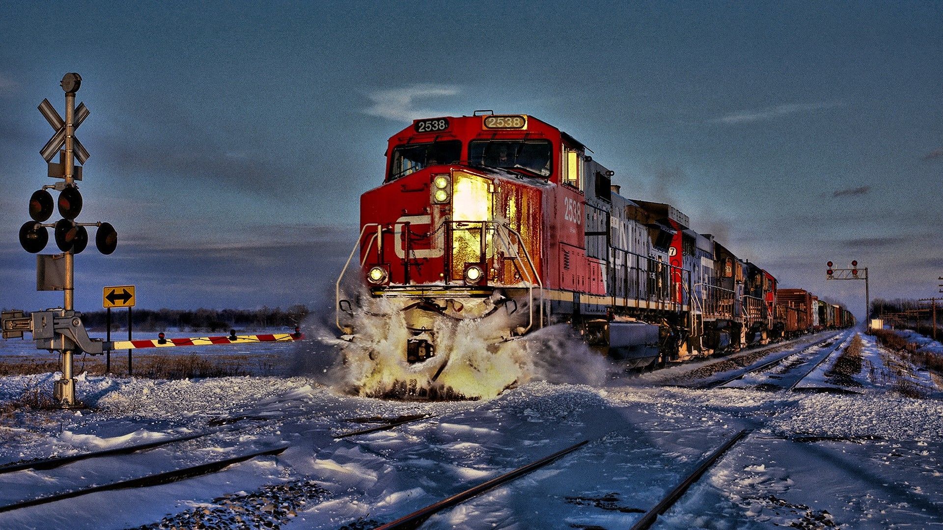 train, Winter, Freight Train, Snow, Diesel Locomotives Wallpaper HD / Desktop and Mobile Background