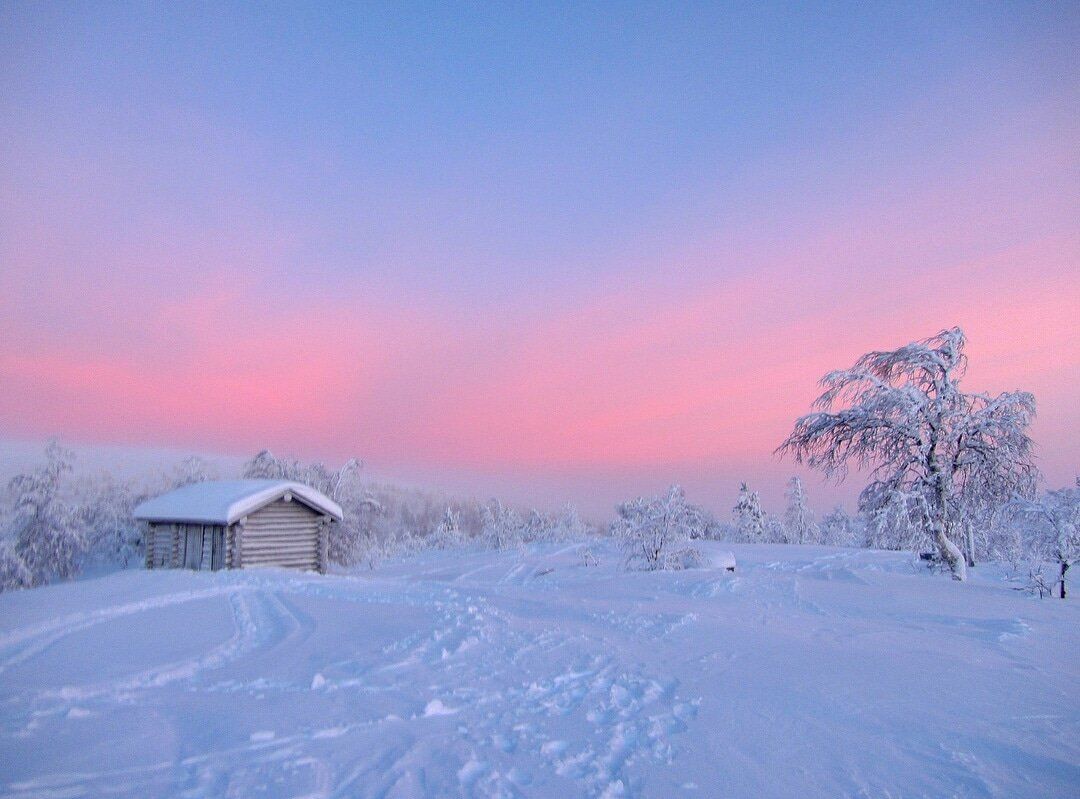 aesthetic landscape pink snow wallpapers