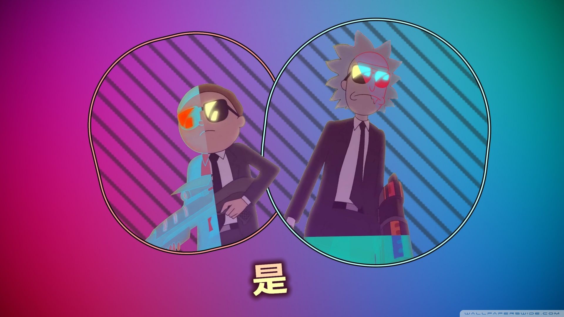 Rick Morty retrowave Ultra HD Desktop Background Wallpaper for 4K UHD TV, Tablet