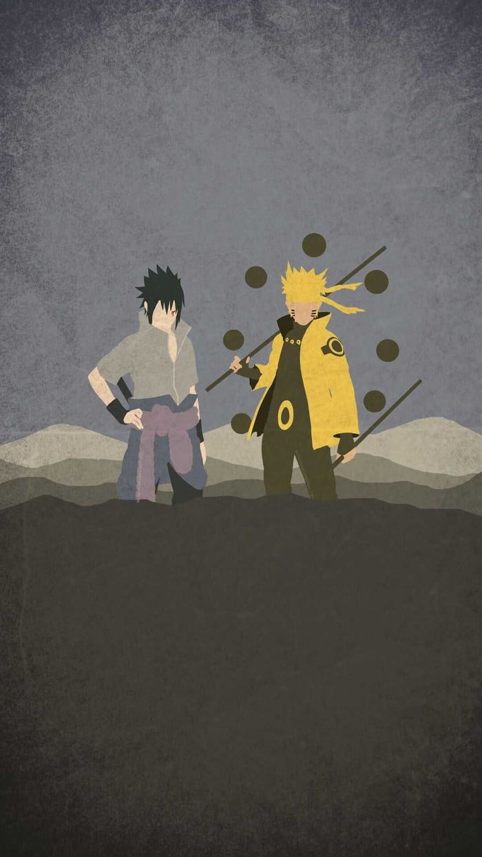 Naruto and Sasuke (minimalist)