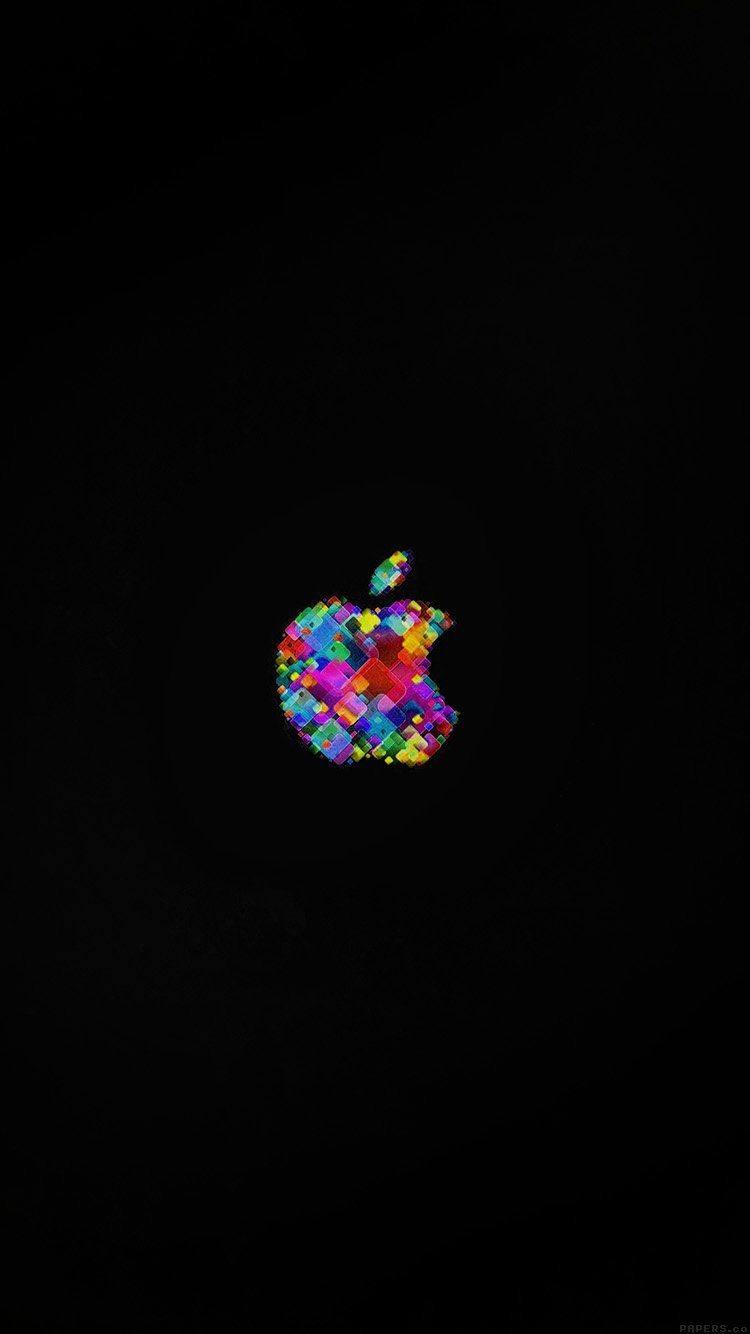 Apple Event Logo Art Dark Minimal Free Download Wallpaper for Phone