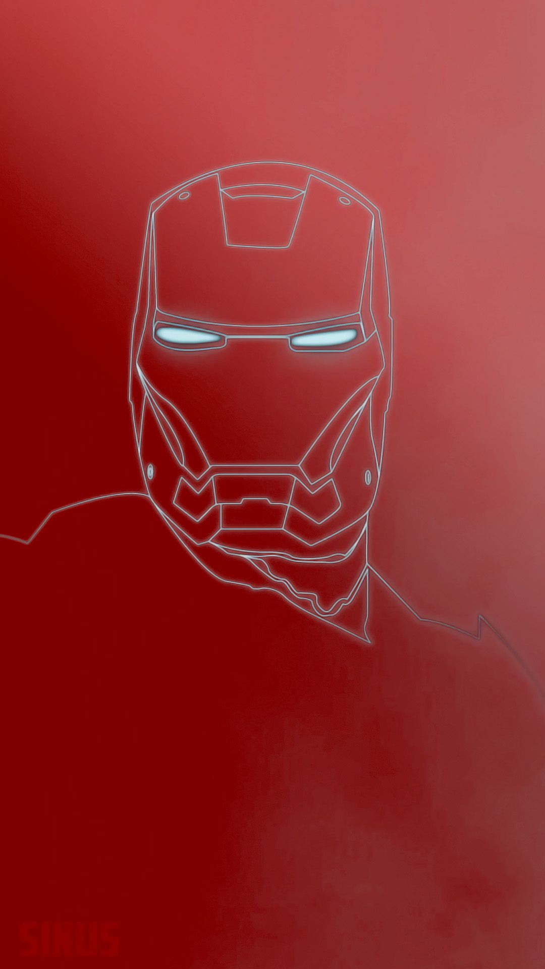 Iron man #red bg, #Line #glow #wallpaper. Mobile wallpaper, Wallpaper, Red