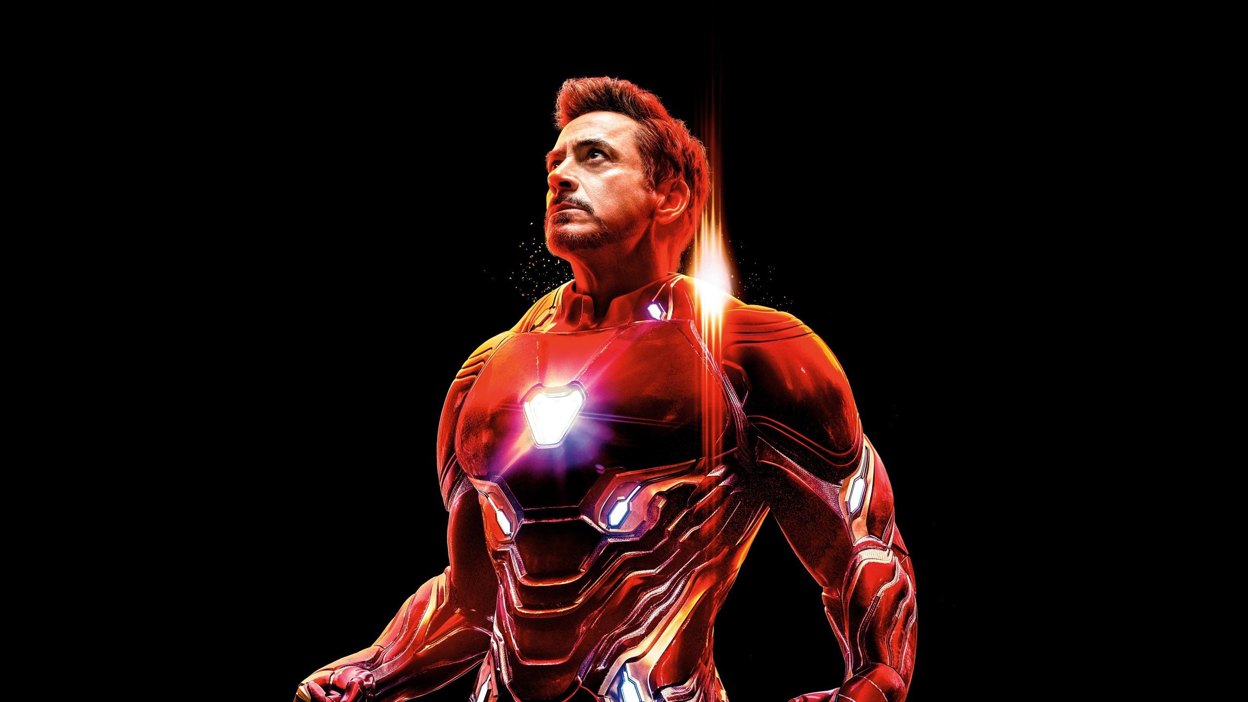 Iron Man 4K Wallpaper, Avengers: Infinity War, Black background, 5K, 8K, Movies