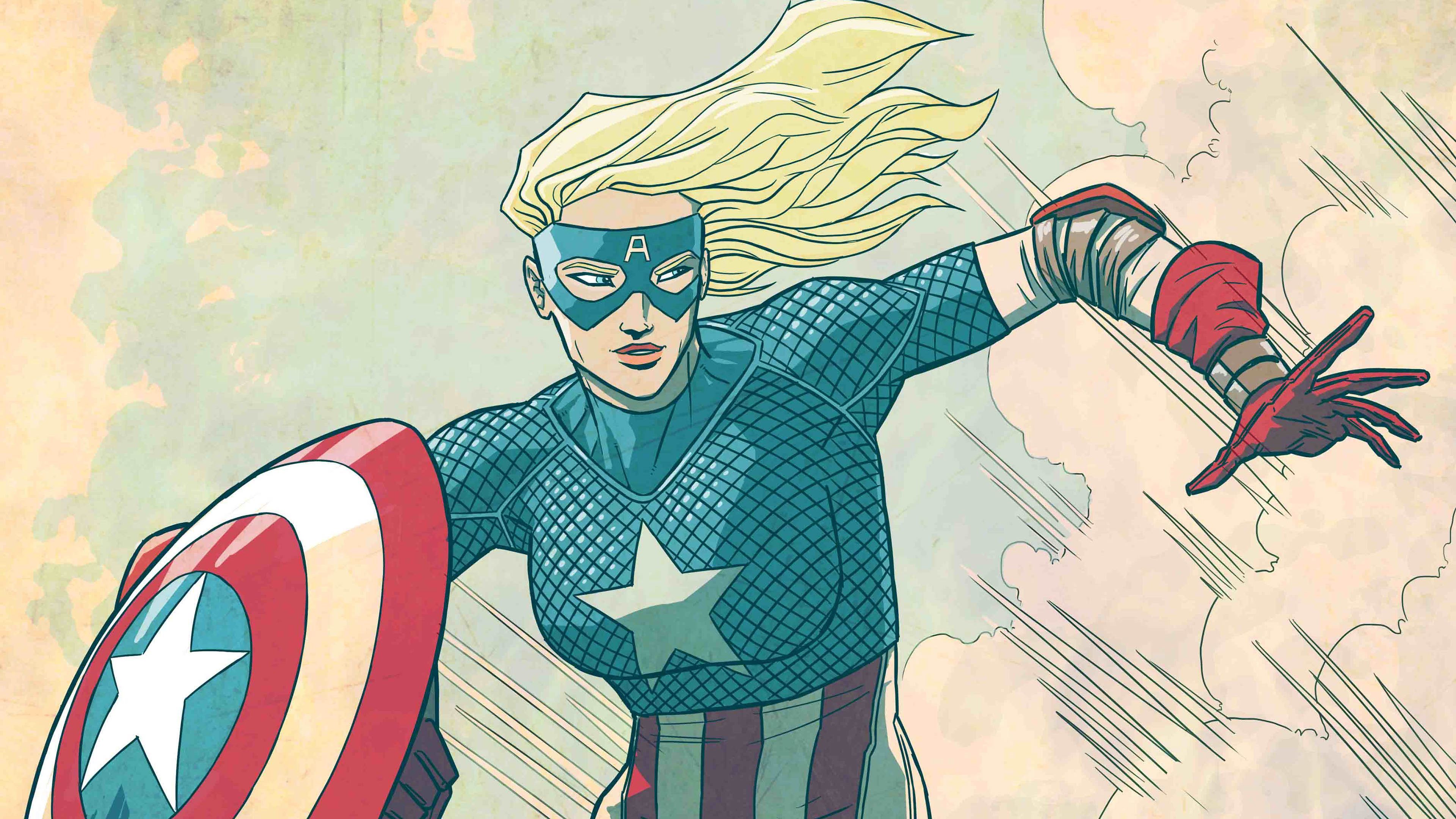 Lady Captain America Superheroes Wallpaper, Hd Wallpaper, Digital Art Wallpaper, Captain America. Captain America Wallpaper, Digital Artwork, Marvel Wallpaper