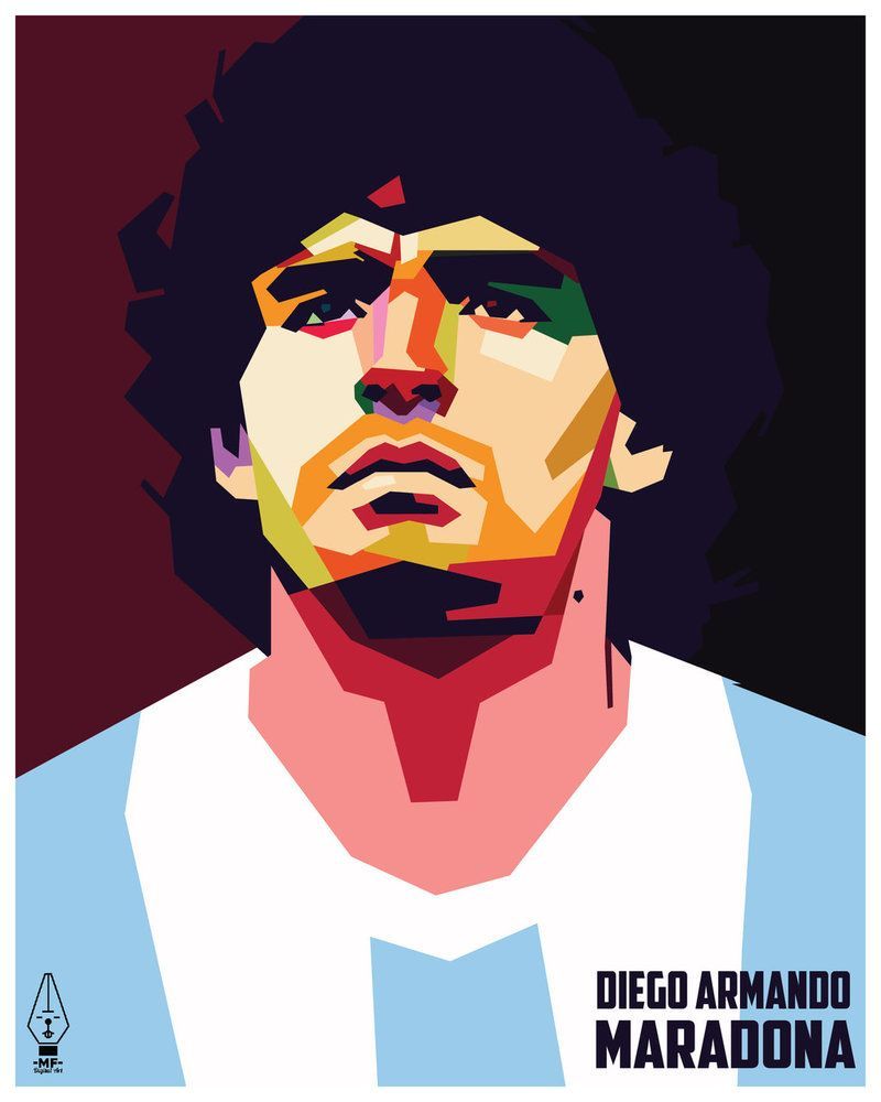 Maradona on WPAP by Fadhel147. Football image, Wpap, Football is life