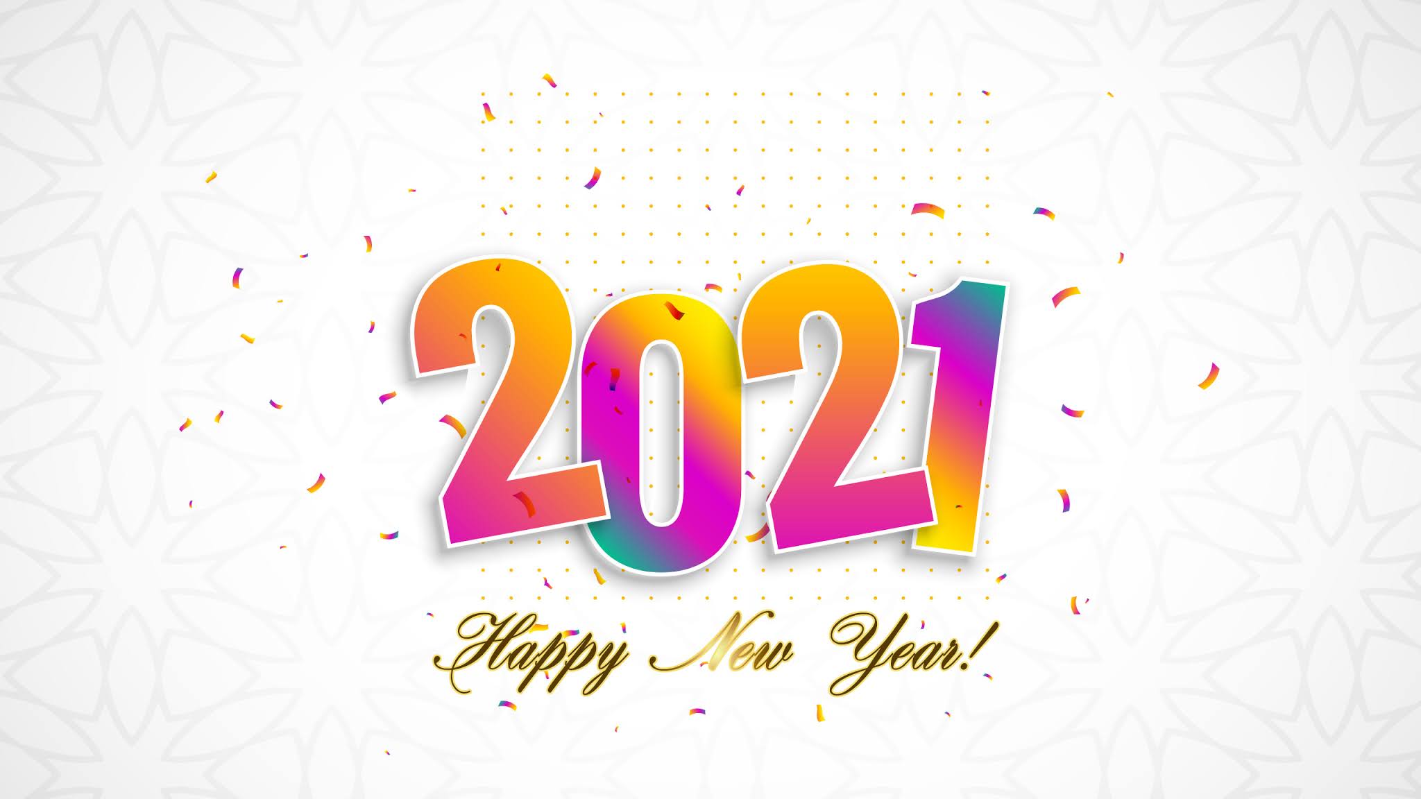 Happy New Year 2021 Holiday Wallpaper