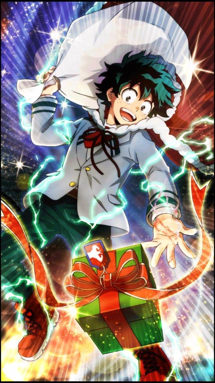 Smash Rising: Christmas Deku. My Hero Academia. My hero academia, Anime christmas, My hero