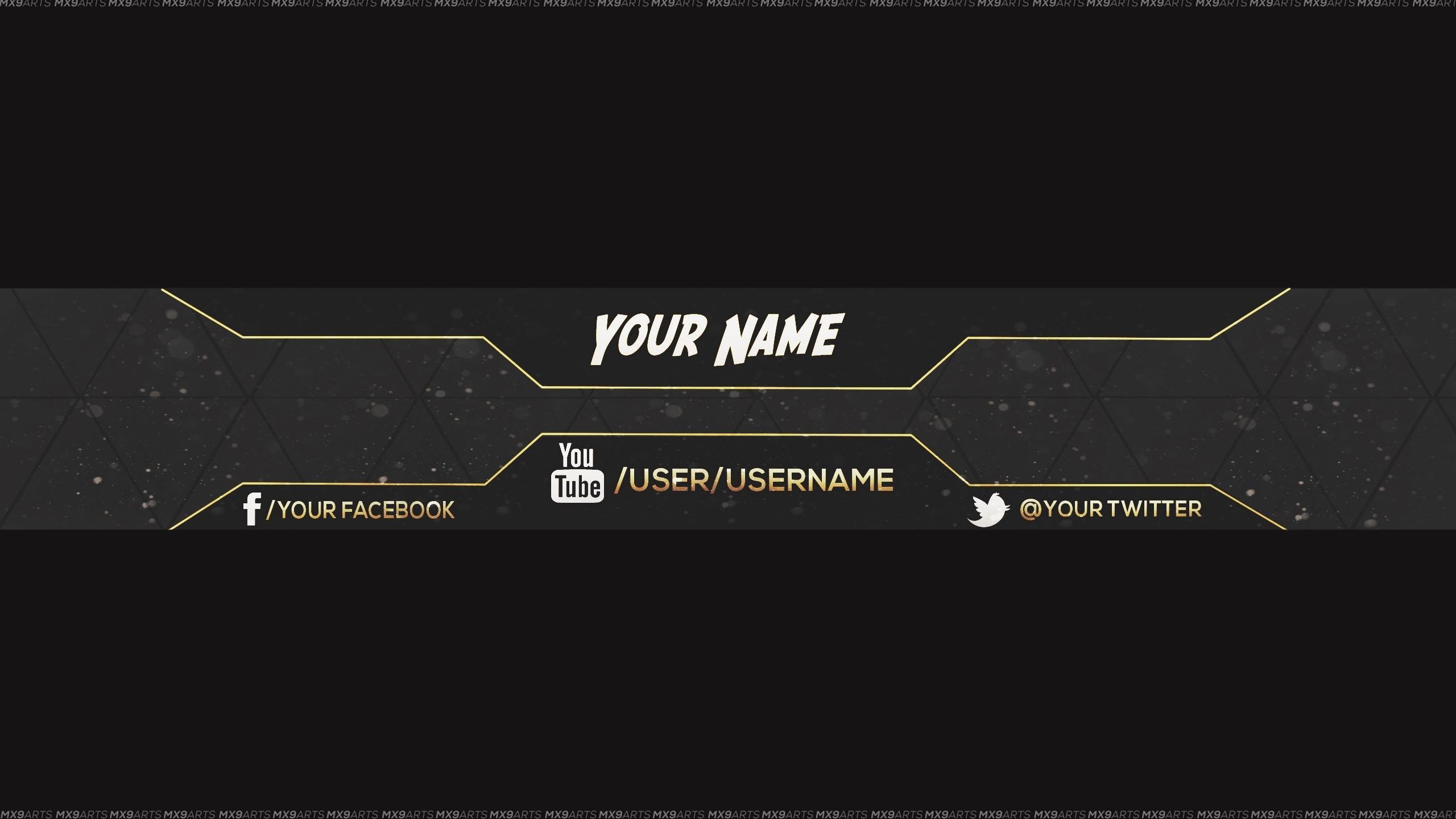 youtube channel banner template