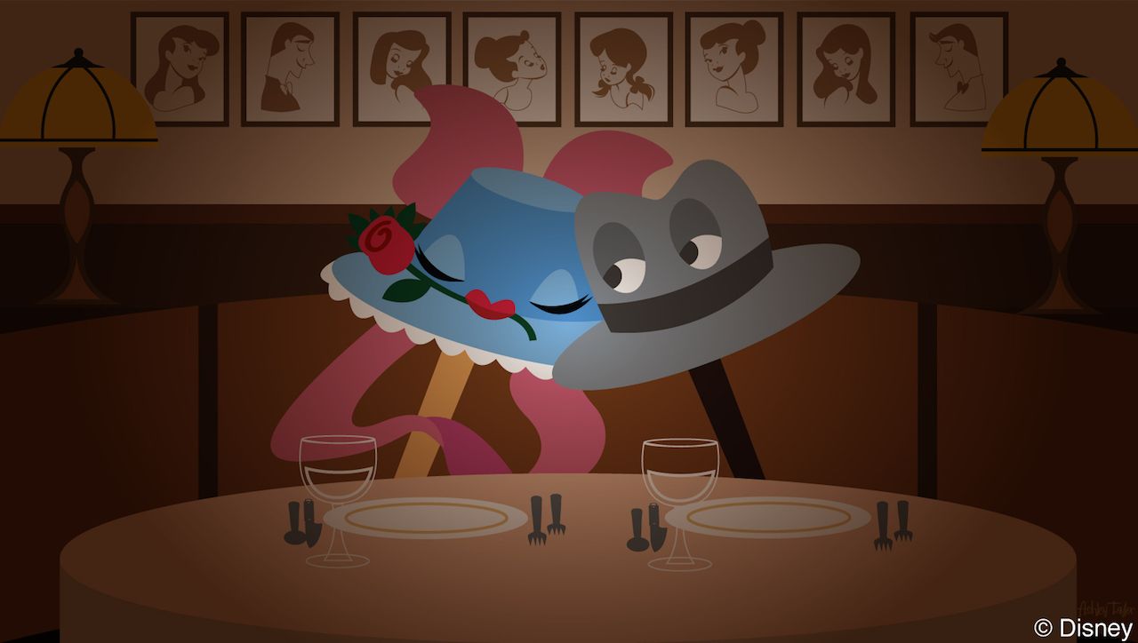 Disney Doodle: Johnny Fedora & Alice Bluebonnet Dine at Brown Derby. Disney Parks Blog