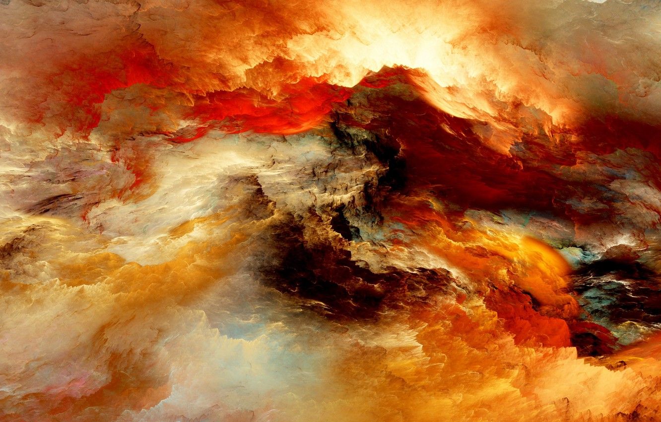 Wallpaper clouds, background, colors, abstract, space, background, clouds, unreal image for desktop, section абстракции