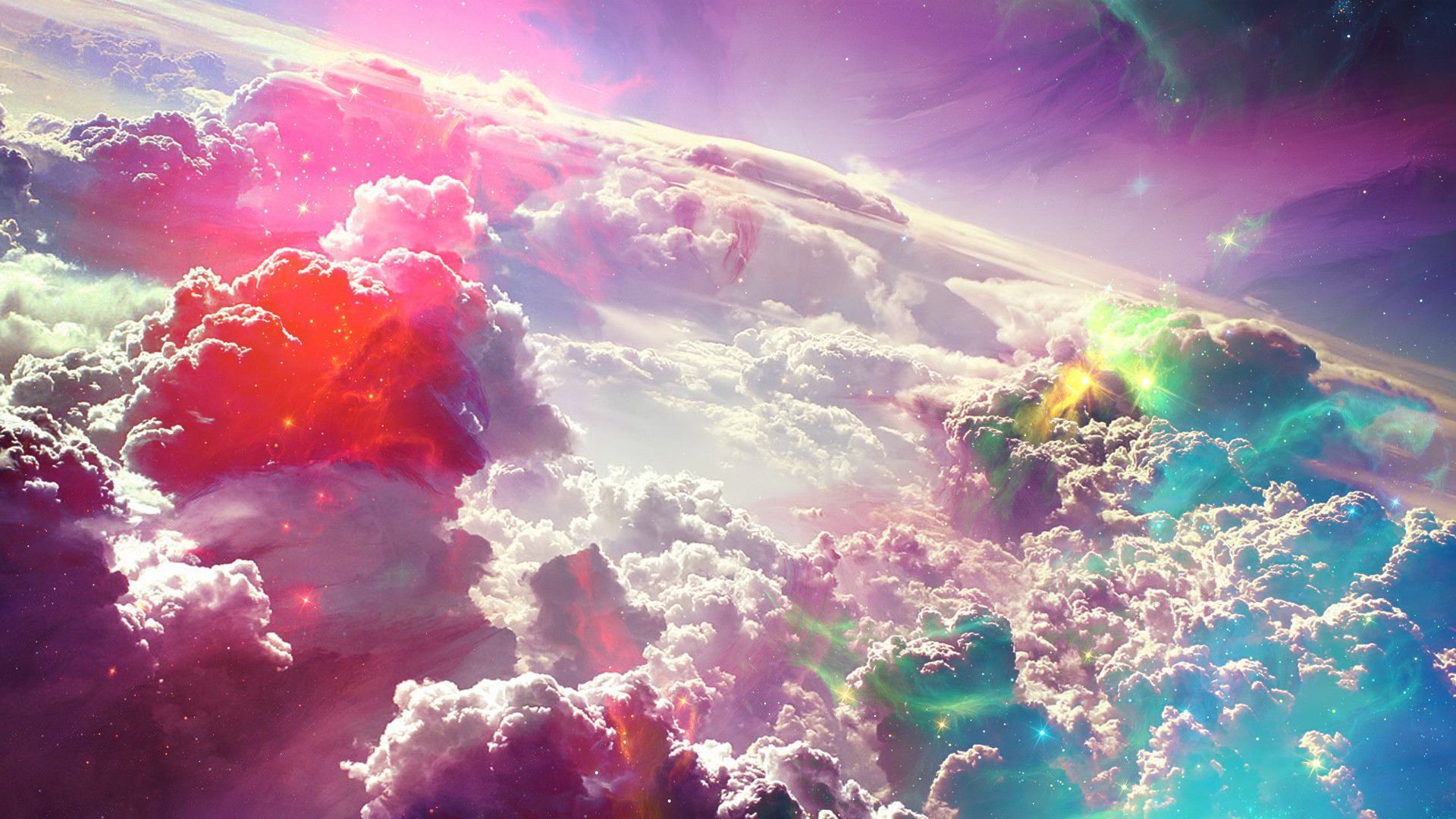 Colorful Clouds Wallpaper Free Colorful Clouds Background