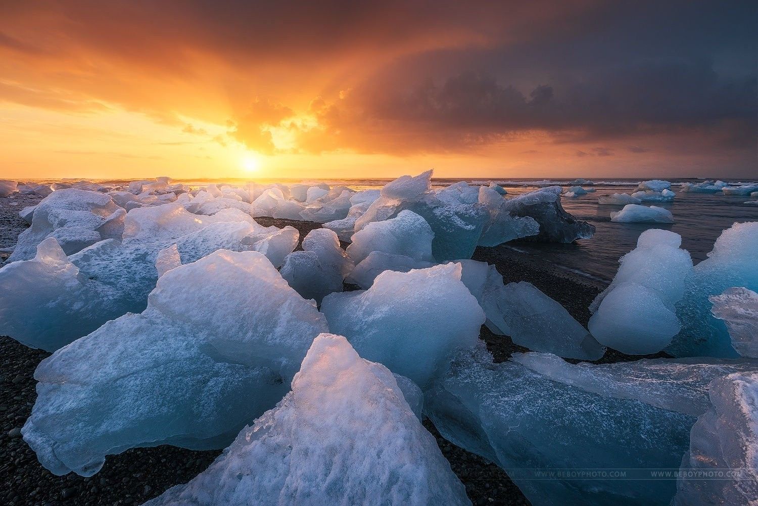 Original, Sunrise, Windows, Apple, Abstract HD Wallpaper, Beach, Colorful, Sunset, Iceberg, Photo, Landscape, Picture, Cube, Clouds Ice
