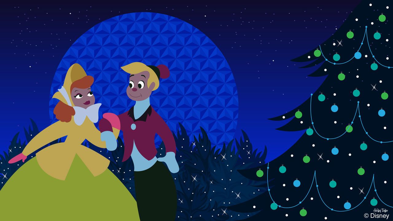 Disney Doodle: 'Once Upon A Wintertime' Characters Visit for the Holidays. Disney Parks Blog