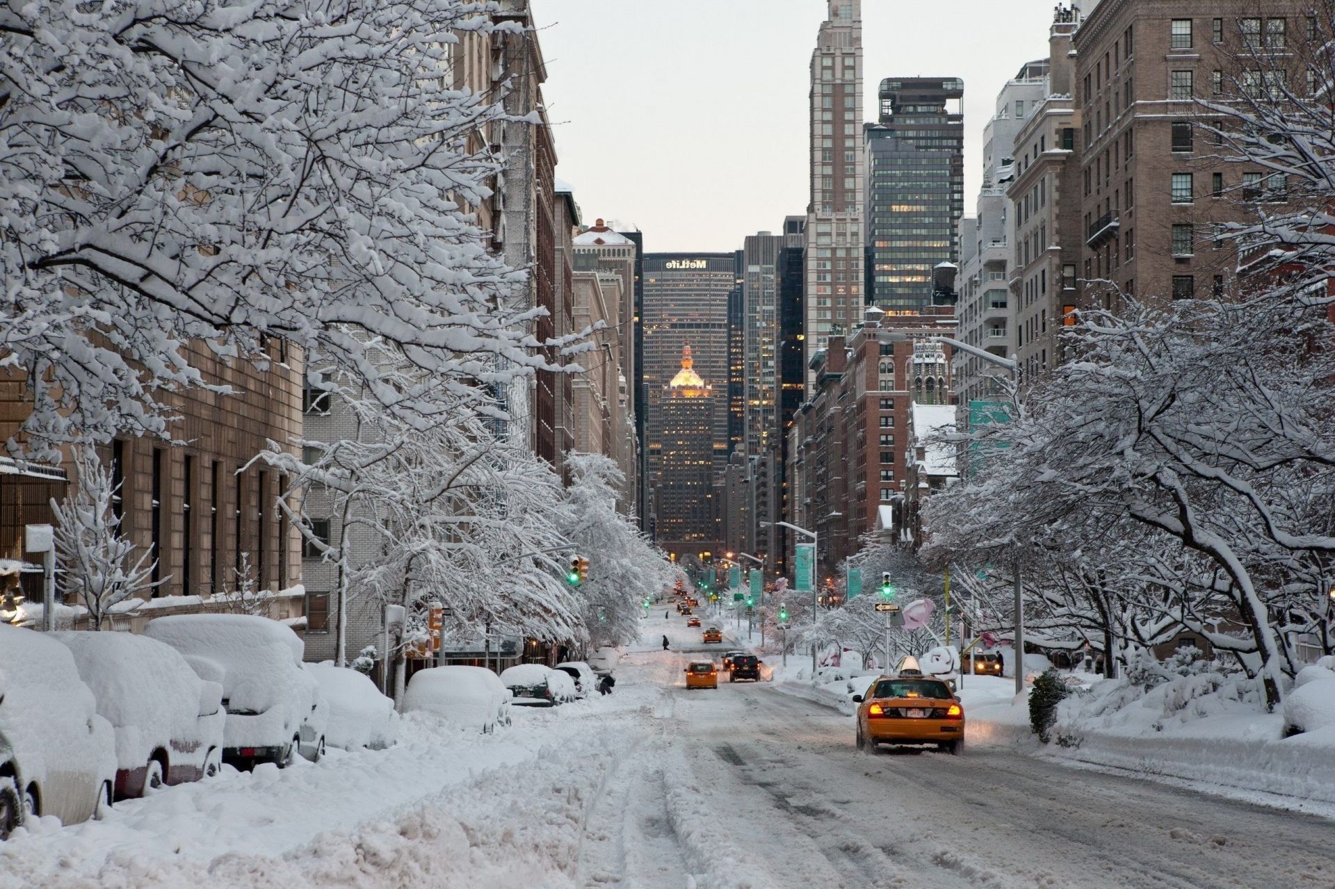 Usa new_york city winter city nyc