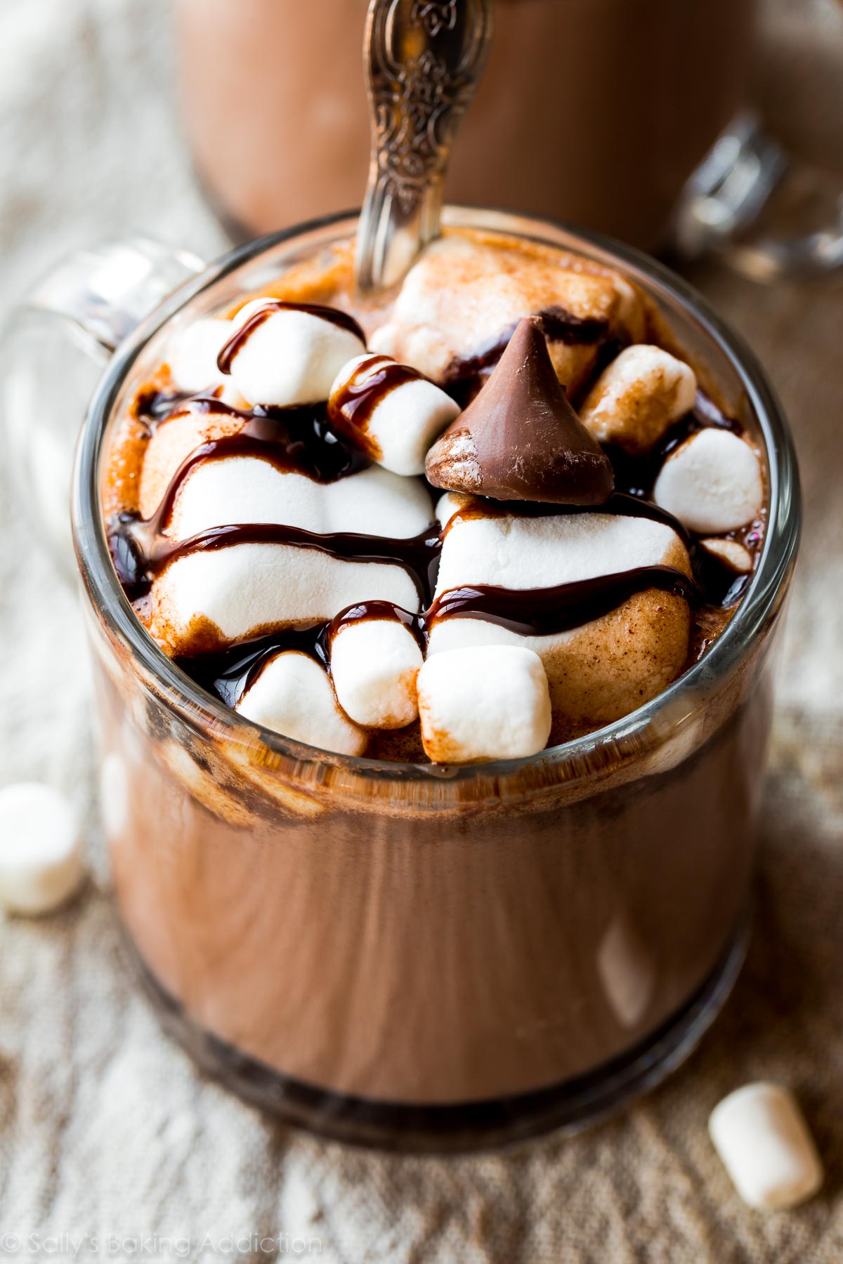 Decadent Slow Cooker Hot Chocolate. Sally's Baking Addiction