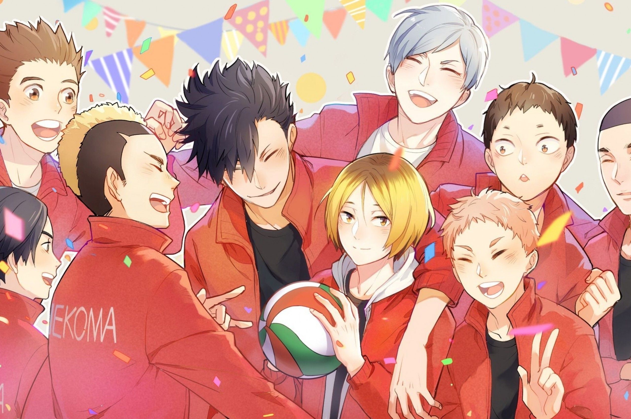 Download 2560x1700 Haikyu!!, Team, Volleyball Anime, Friendship Wallpaper for Chromebook Pixel