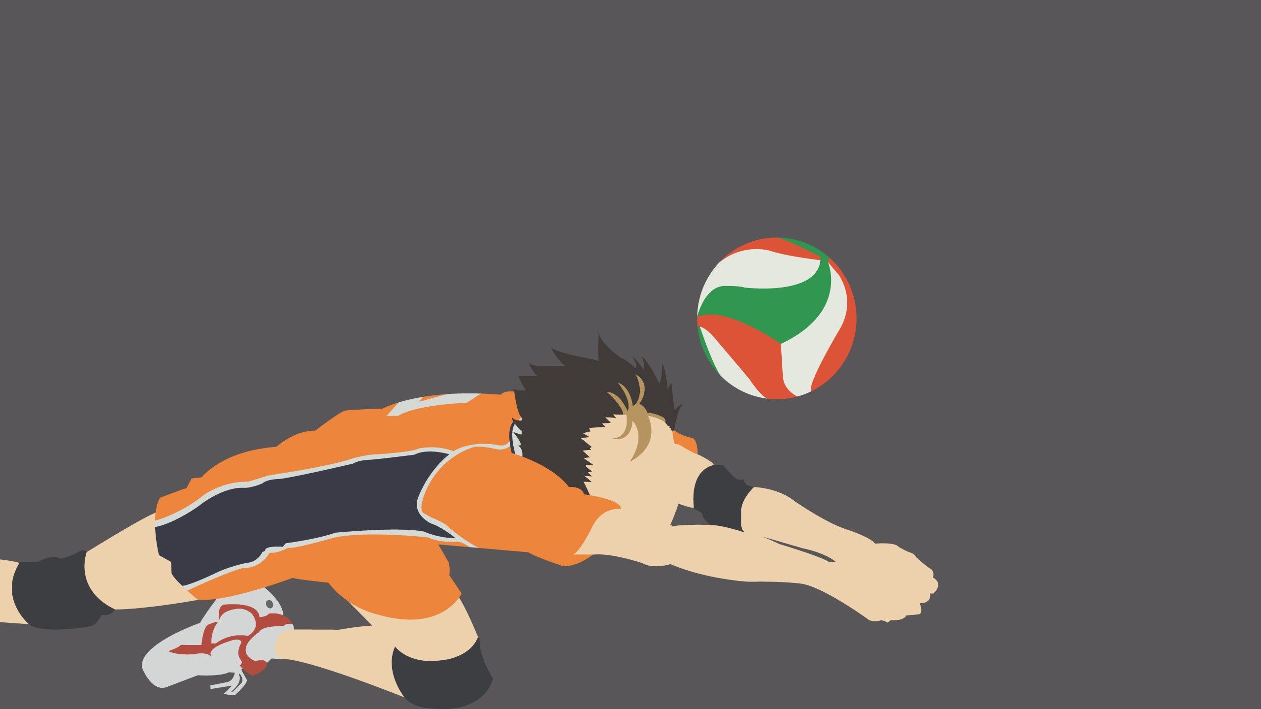 Haikyu Yu Nishinoya Hit Volleyball By Forearm HD Anime Wallpaper