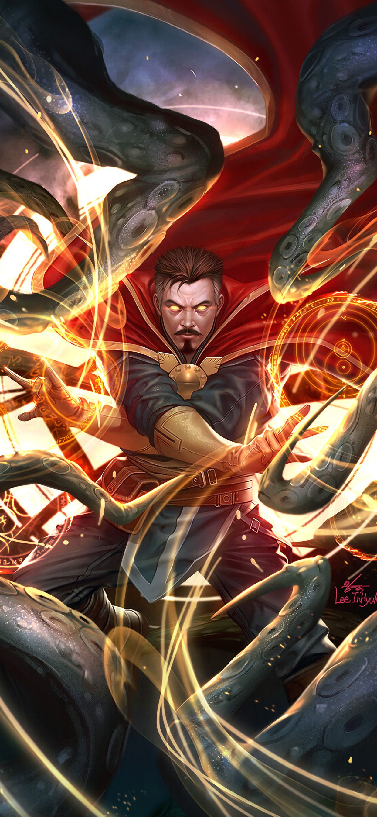 Doctor Strange Multiverse Art iPhone XS MAX Wallpaper, HD Superheroes 4K Wallpaper, Image, Photo and Background