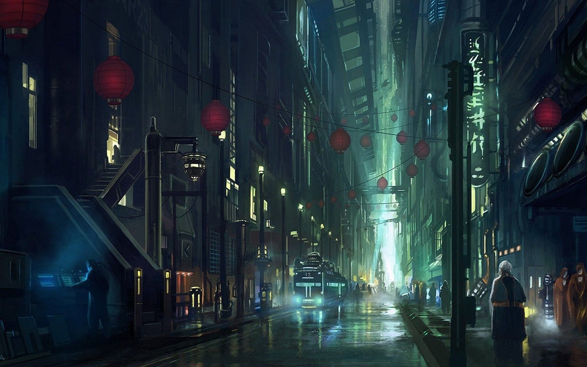 Anime Street Wallpaper Free Anime Street Background