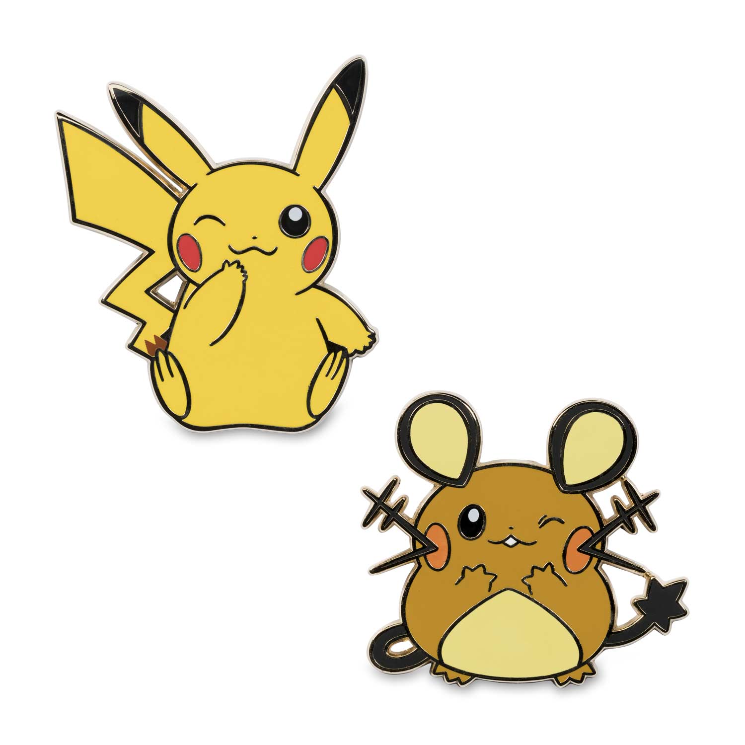Pikachu & Dedenne Pokémon Pins (2 Pack). Pokémon Center Official Site