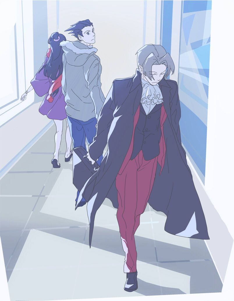 Ace Attorney Fey, Phoenix Wright, and Miles Edgeworth. Phoenix wright, Ace, Wright