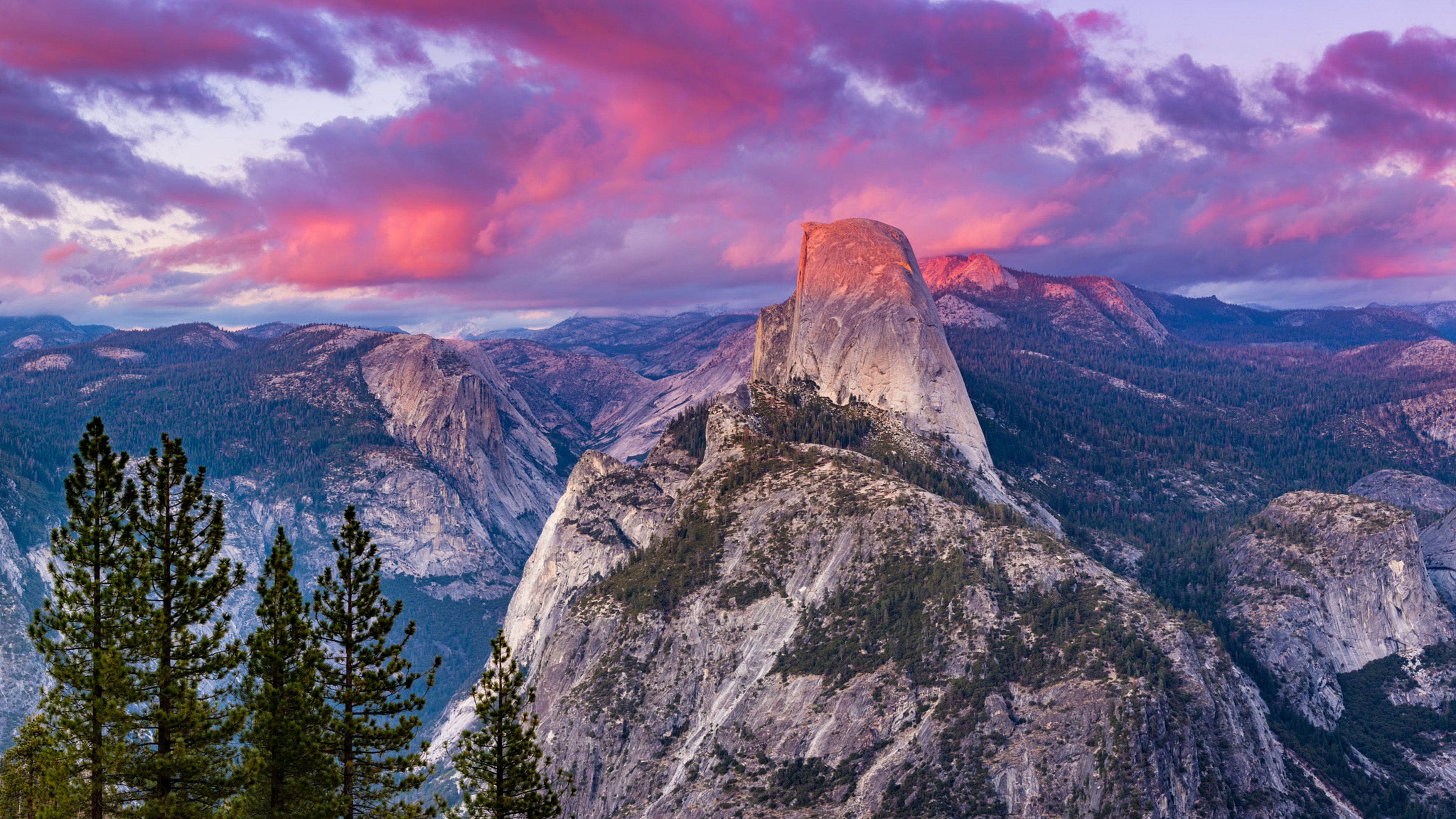 Half Dome Granite Dome In California Yosemite National Park Usa Best HD Wallpaper For Desktop Tablets And Mobile Phones3840x2160, Wallpaper13.com