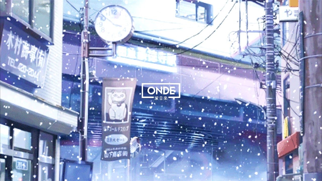 NKOHA X HITOKIRI. Anime snow, Anime scenery, Anime city