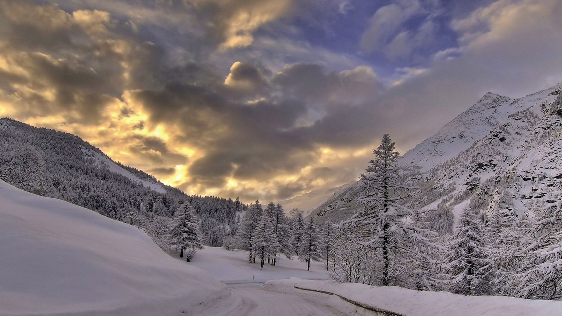 Winter Snowstorm Wallpapers Wallpaper Cave