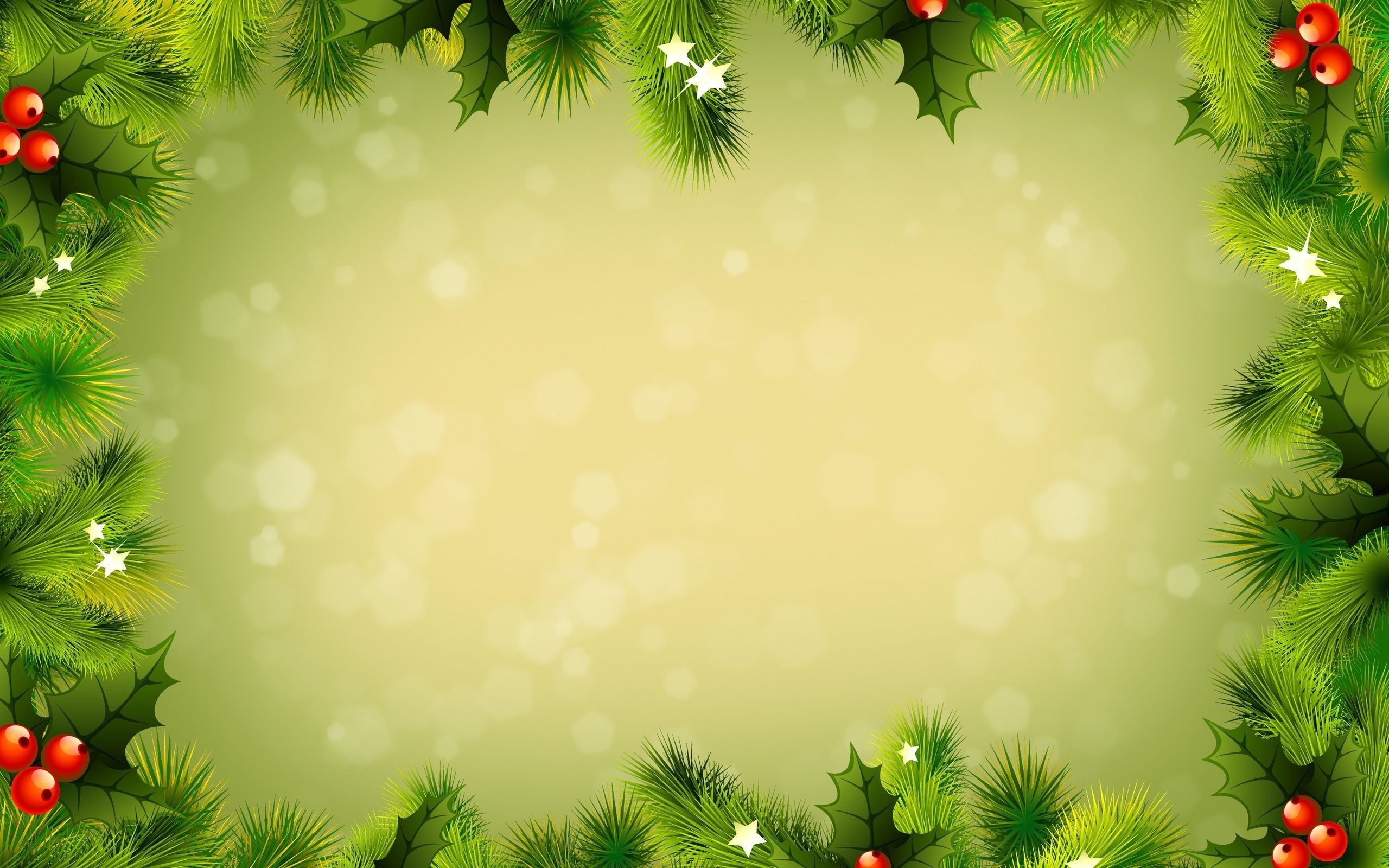 Red And Green Christmas Desktop Wallpaper