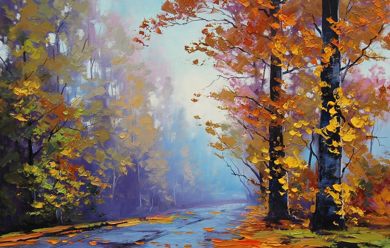 Wallpaper ART, FIGURE, ARTSAUS, AUTUMN SPLENDOR image for desktop, section живопись