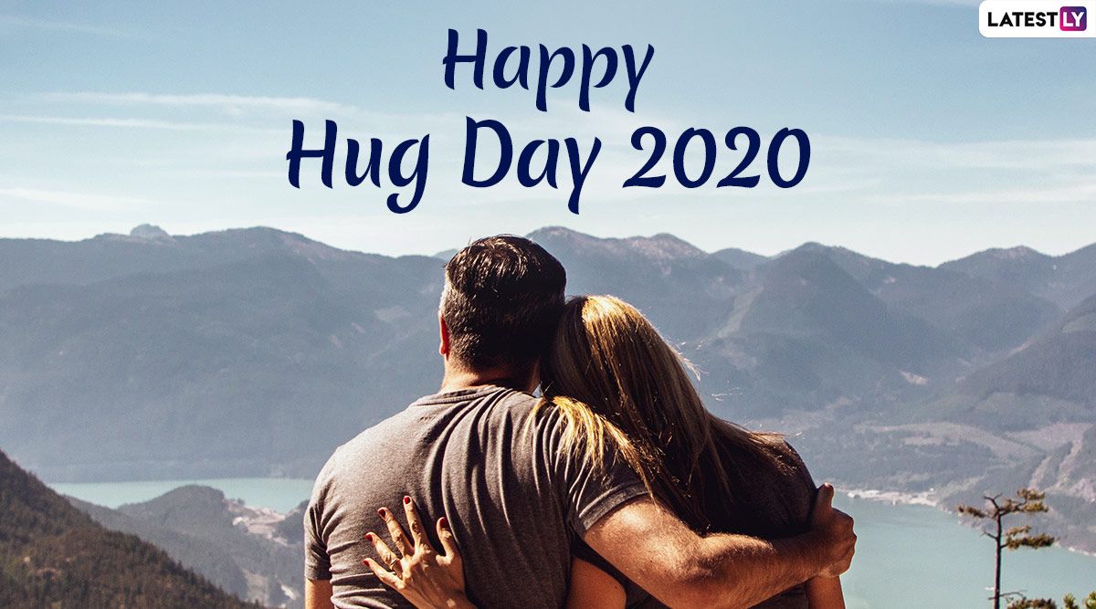 Happy Hug Day 2020 Image For Husband Wife & HD Wallpaper For Free Download Online: Wish On Sixth Day Of Valentine Week With WhatsApp Stickers And GIF Greetings
