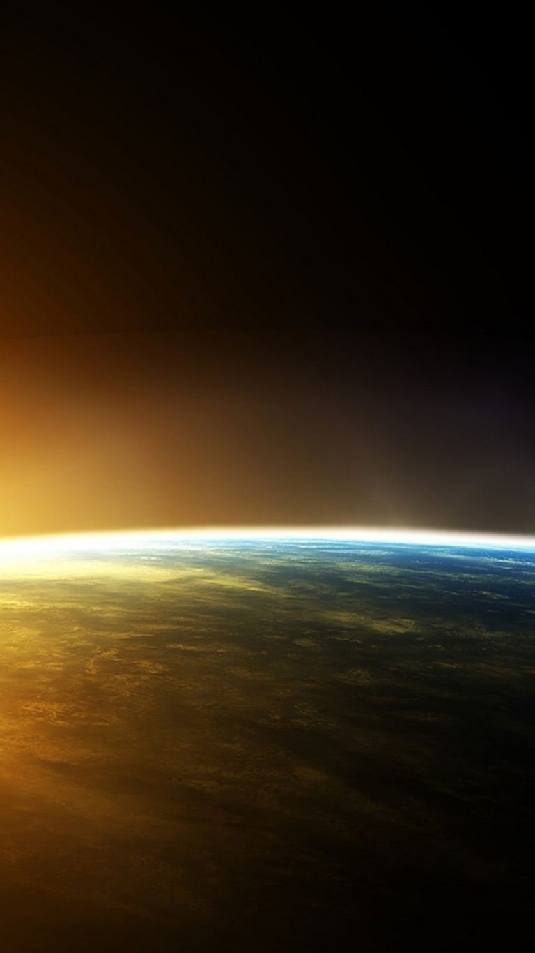 Sunrise in Outer Space desktop PC and Mac wallpaper