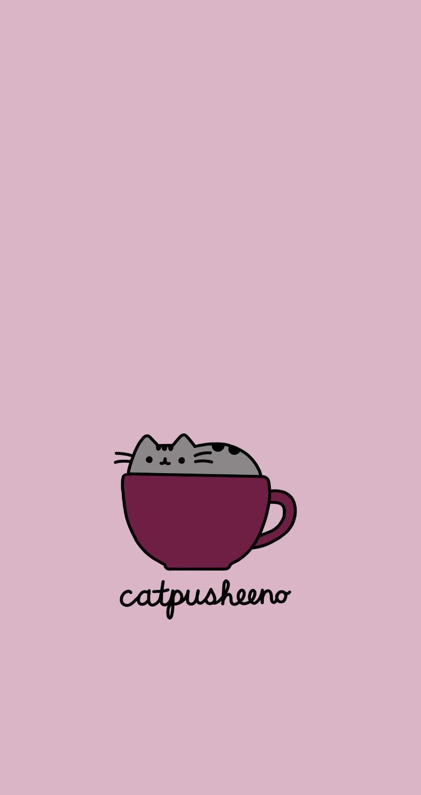 Catpusheeno, pusheen, coffee, cappuccino, wallpaper, phone wallpaper, iphone, Ip. Trend. iPhone wallpaper cat, Pusheen cute, Pusheen