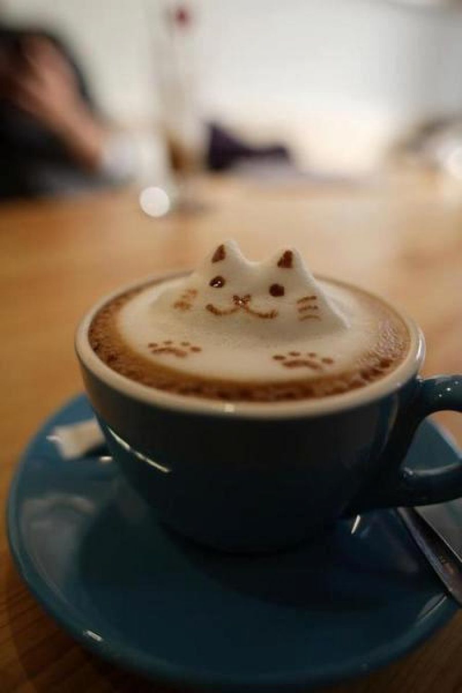 miaow. Coffee art, Cat coffee, Latte art