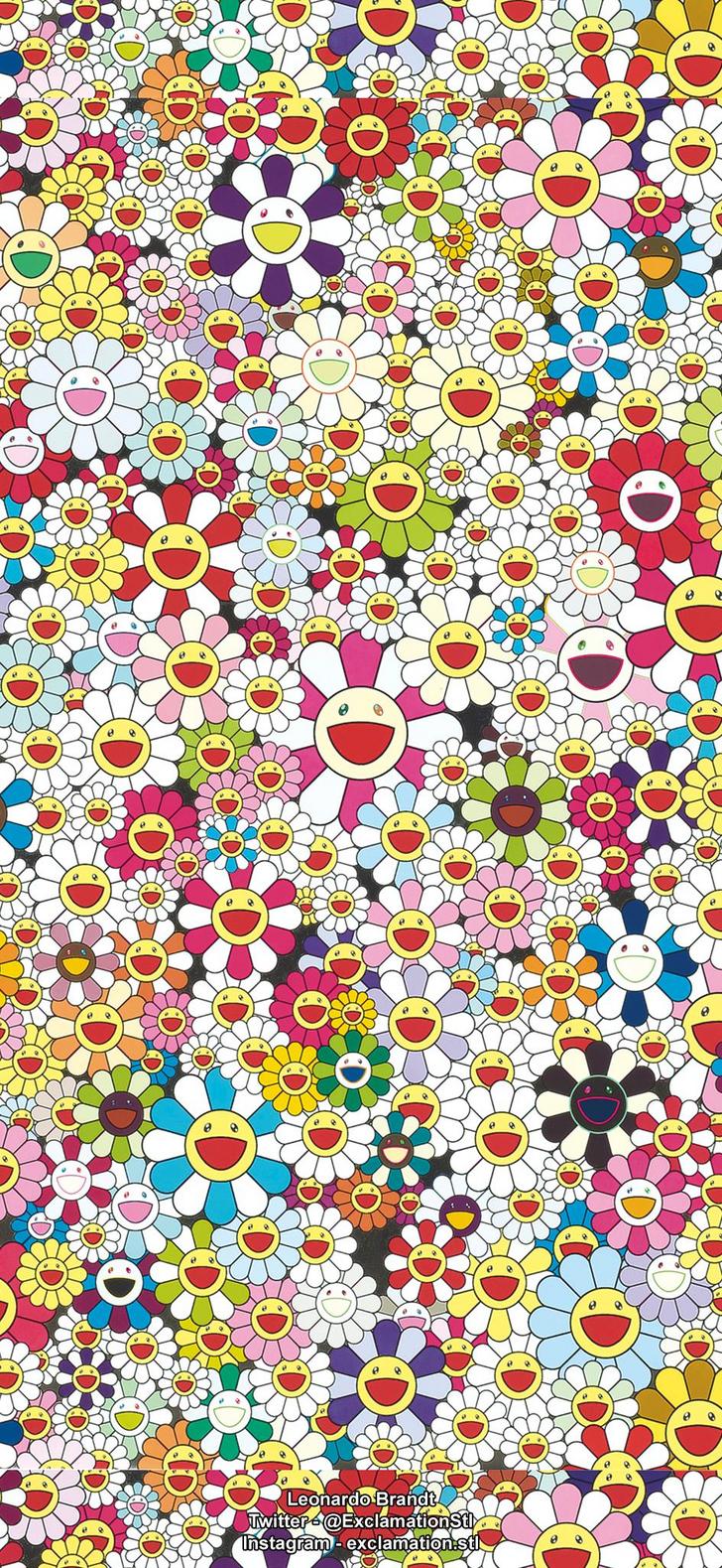 Takashi Murakami Wallpaper (Works best with iPhone 11 IOS14)