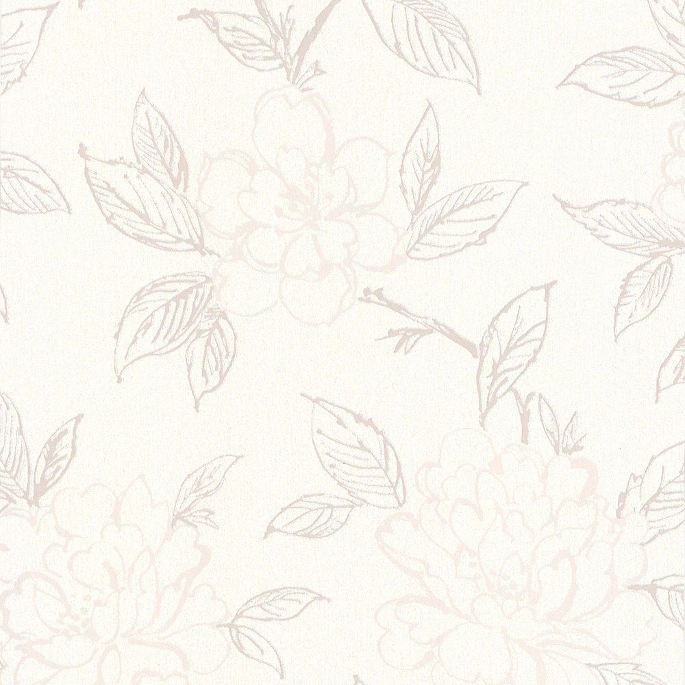 Graham & Brown Bloom Cream Beige Wallpaper. The Home Depot Canada