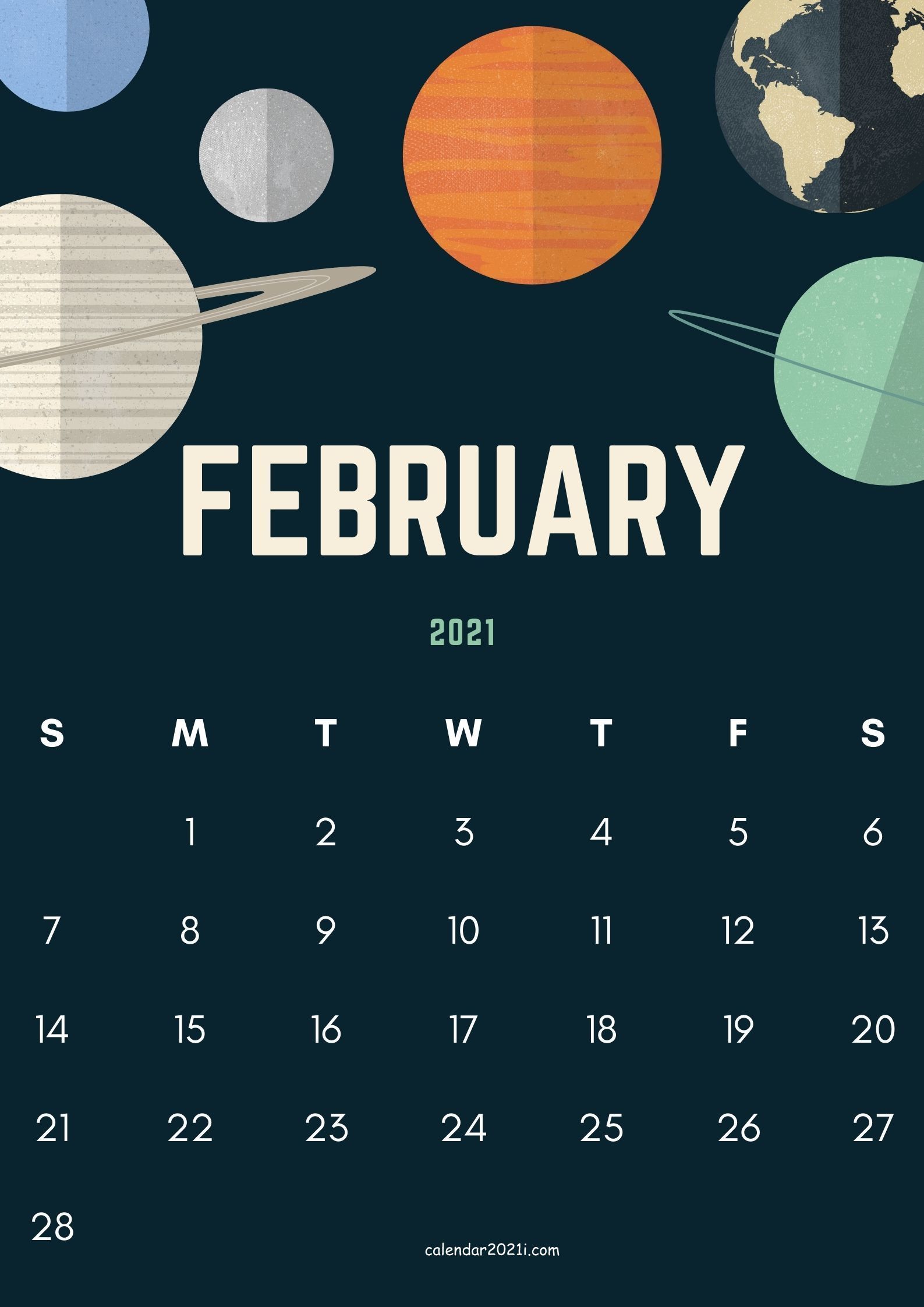 Featured image of post Aesthetic February Calendar 2021 - You can easily change the default location (and thus a timezone) using the select box shown in the gray area just below the calendar.