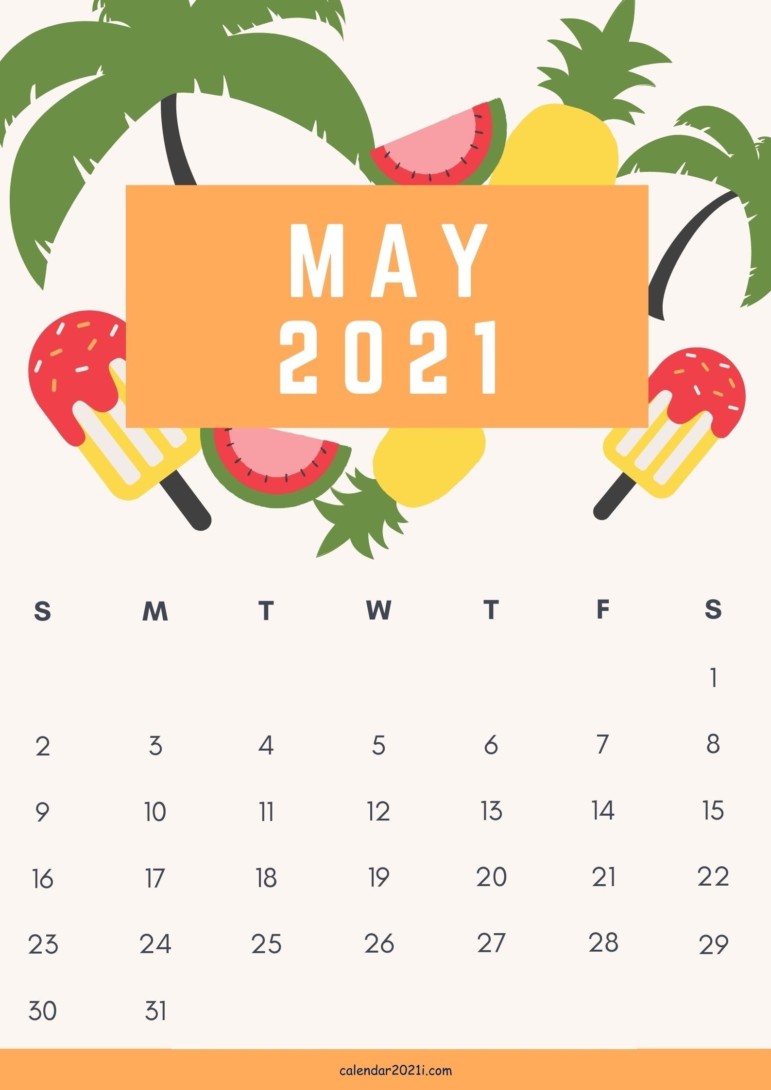 Cute May 2021 Calendar design free download. Calendar design , Calendar design, Free printable calendar