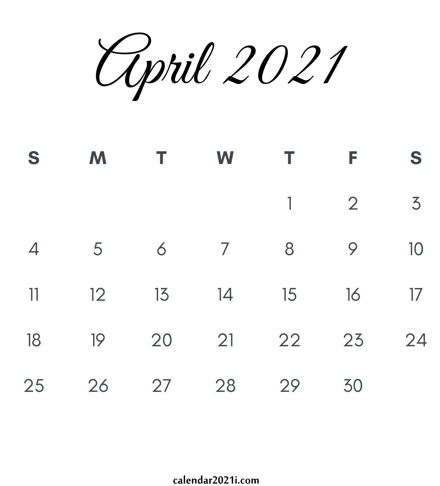 April 2021 Calendar: Printable, Floral, Holidays, Wallpaper, Design & More