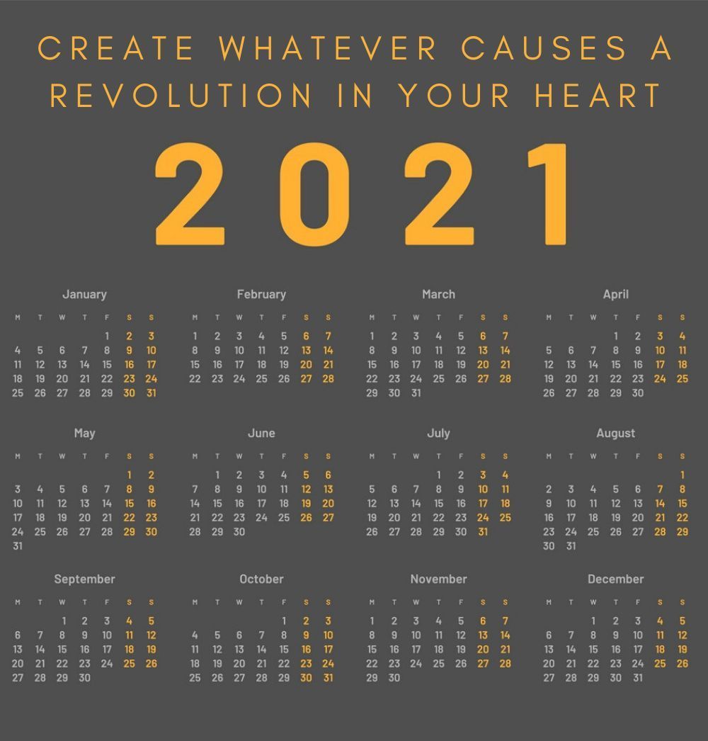 2021 Quotes Calendar in 2020