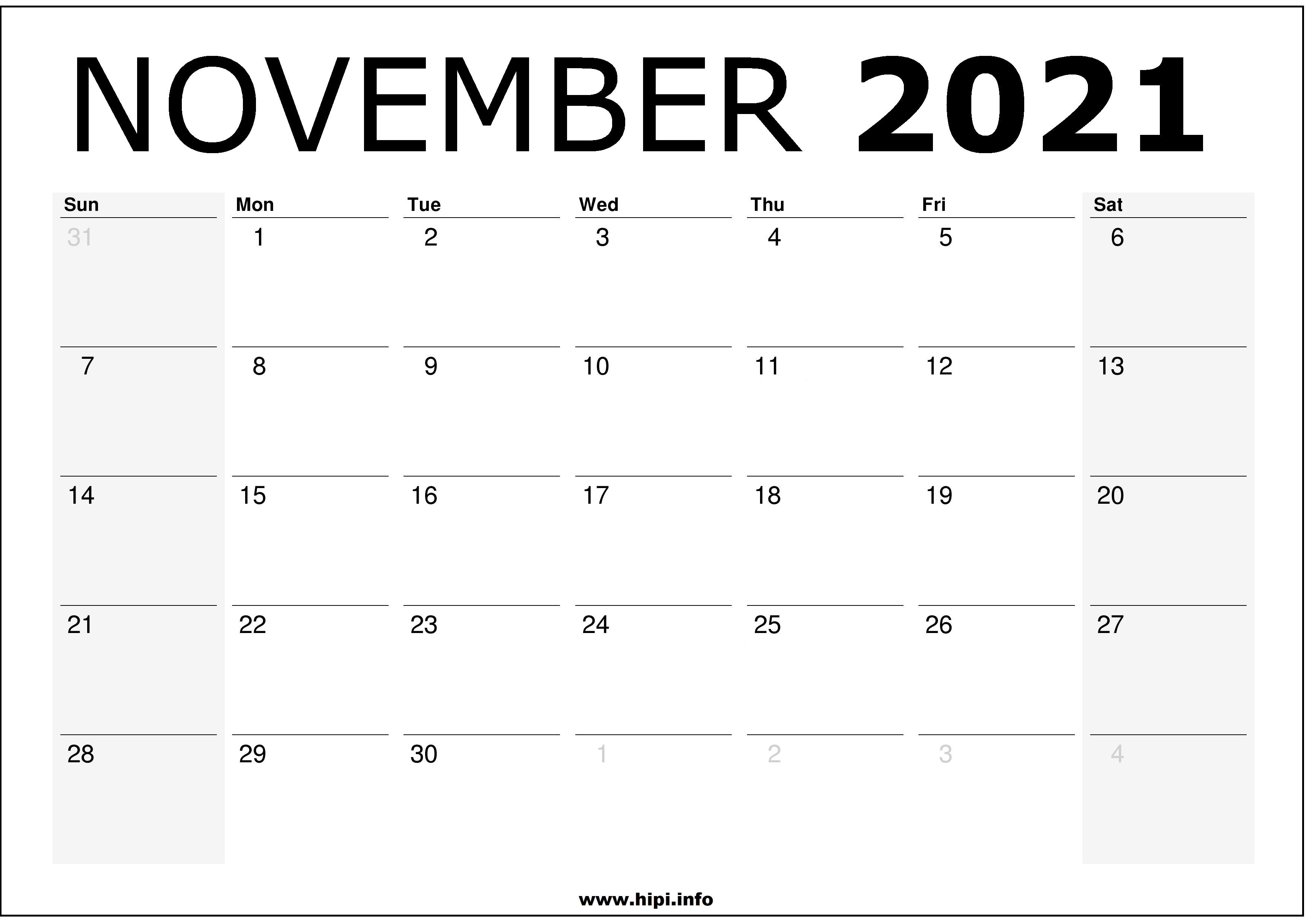 November 2021 Calendar Wallpapers Wallpaper Cave