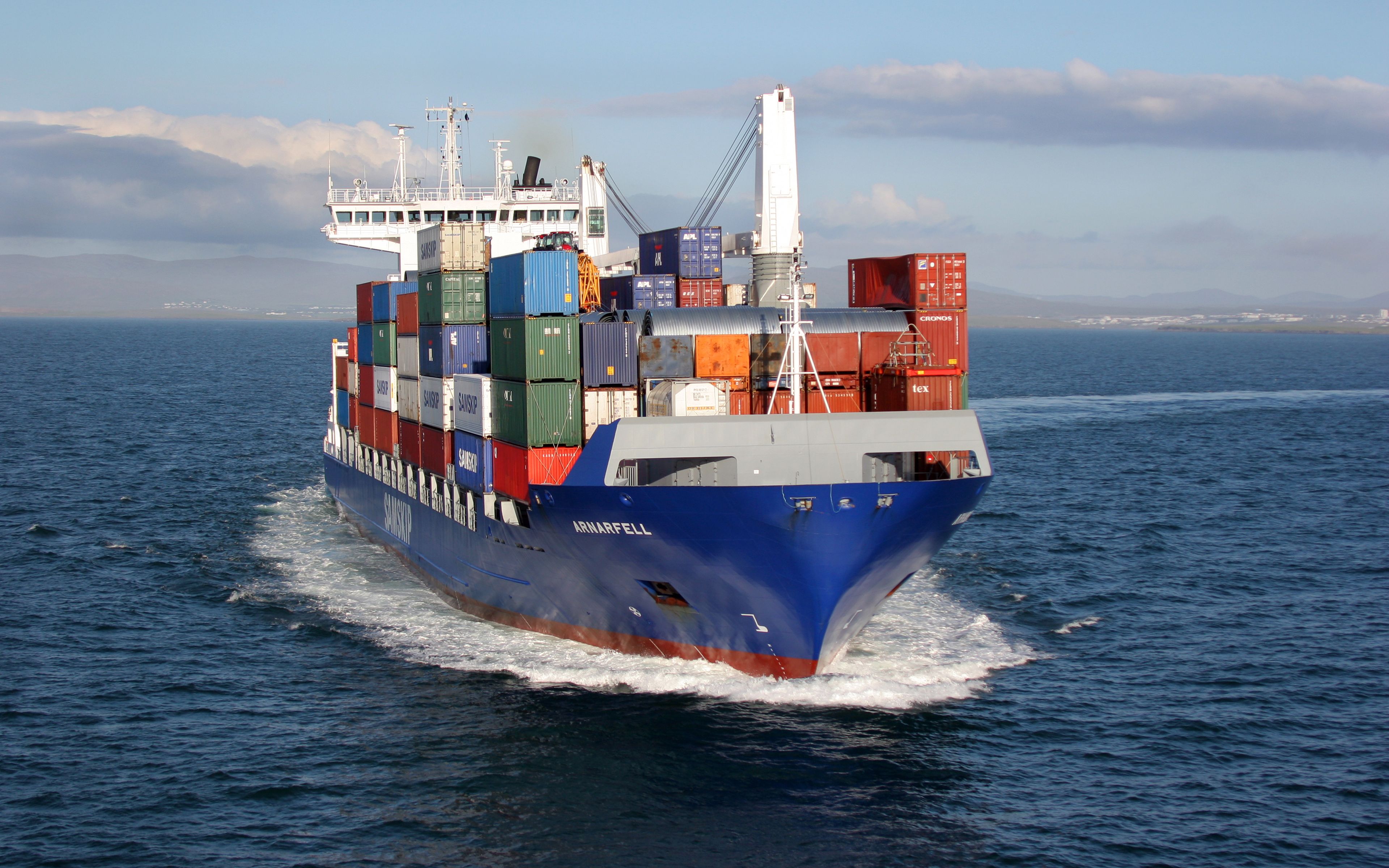Arnarfell, 4k, container ship, cargo ship, SamSkip. Cargo shipping, Packers and movers, Cargo